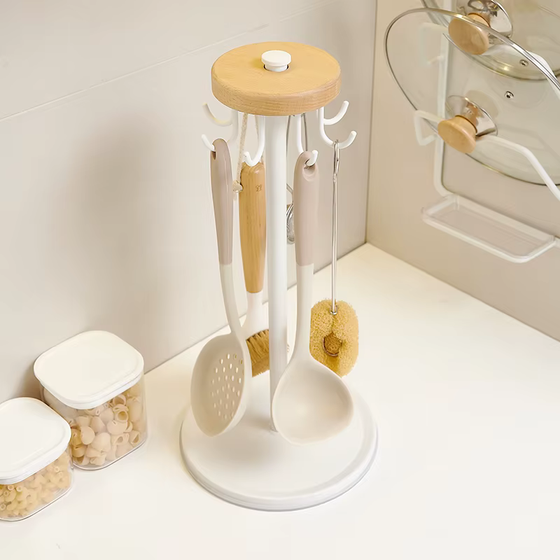 Porte-ustensiles de cuisine rotatif